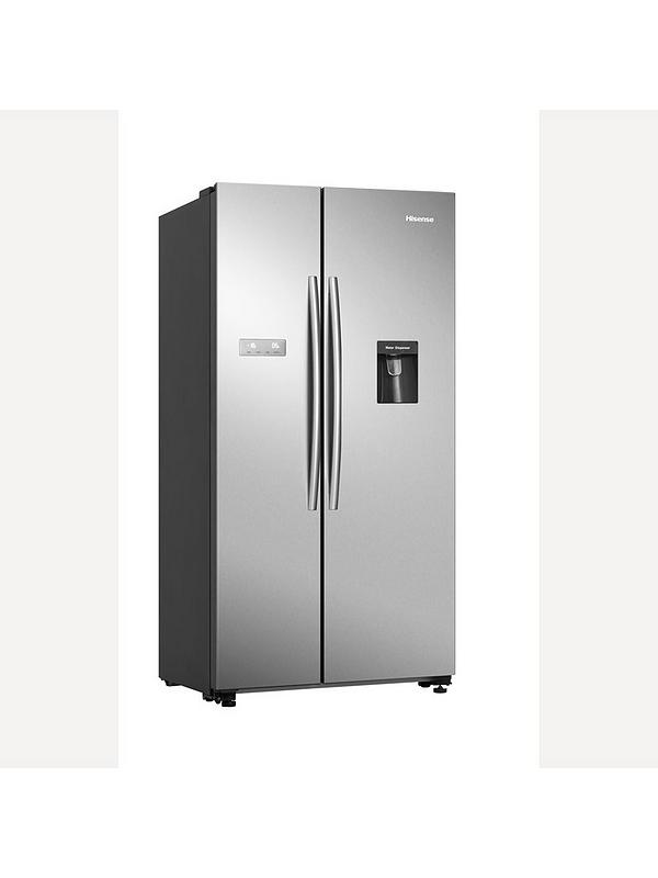 Hisense RS741N4WCE 90cm Wide, Side by Side, American-Style Fridge Freezer with non-plumbed Water Dispenser - Stainless Steel - Image 5